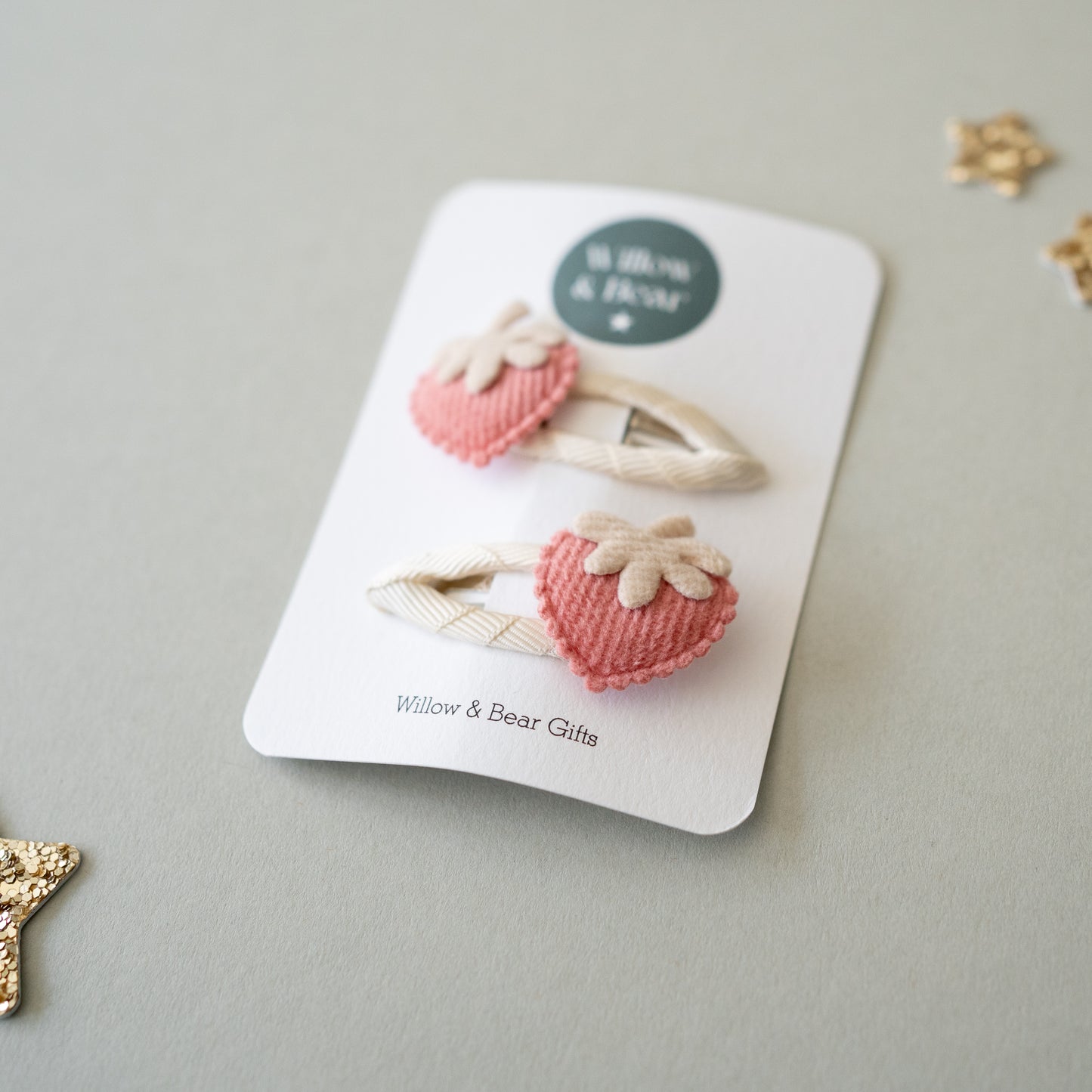 Strawberry hair clips