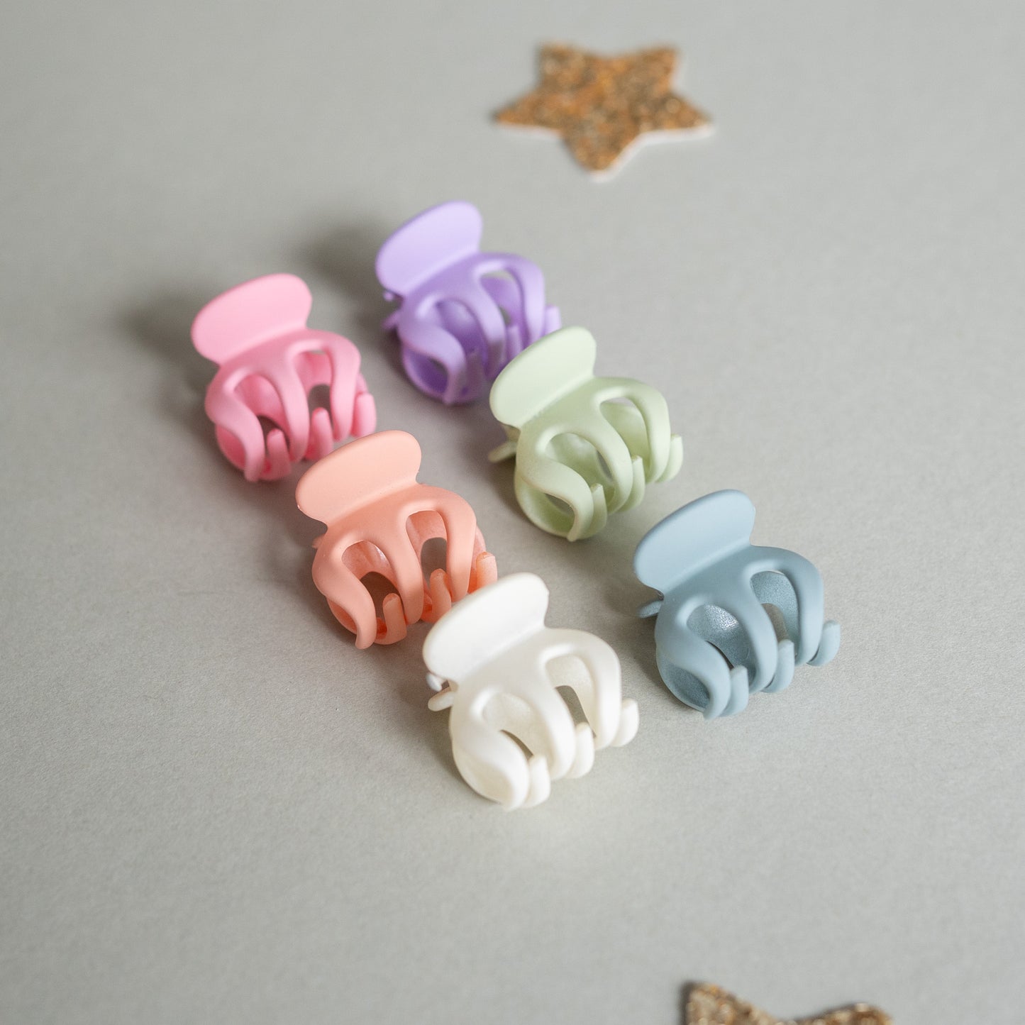 Pastel Mini Hair Claw Clips