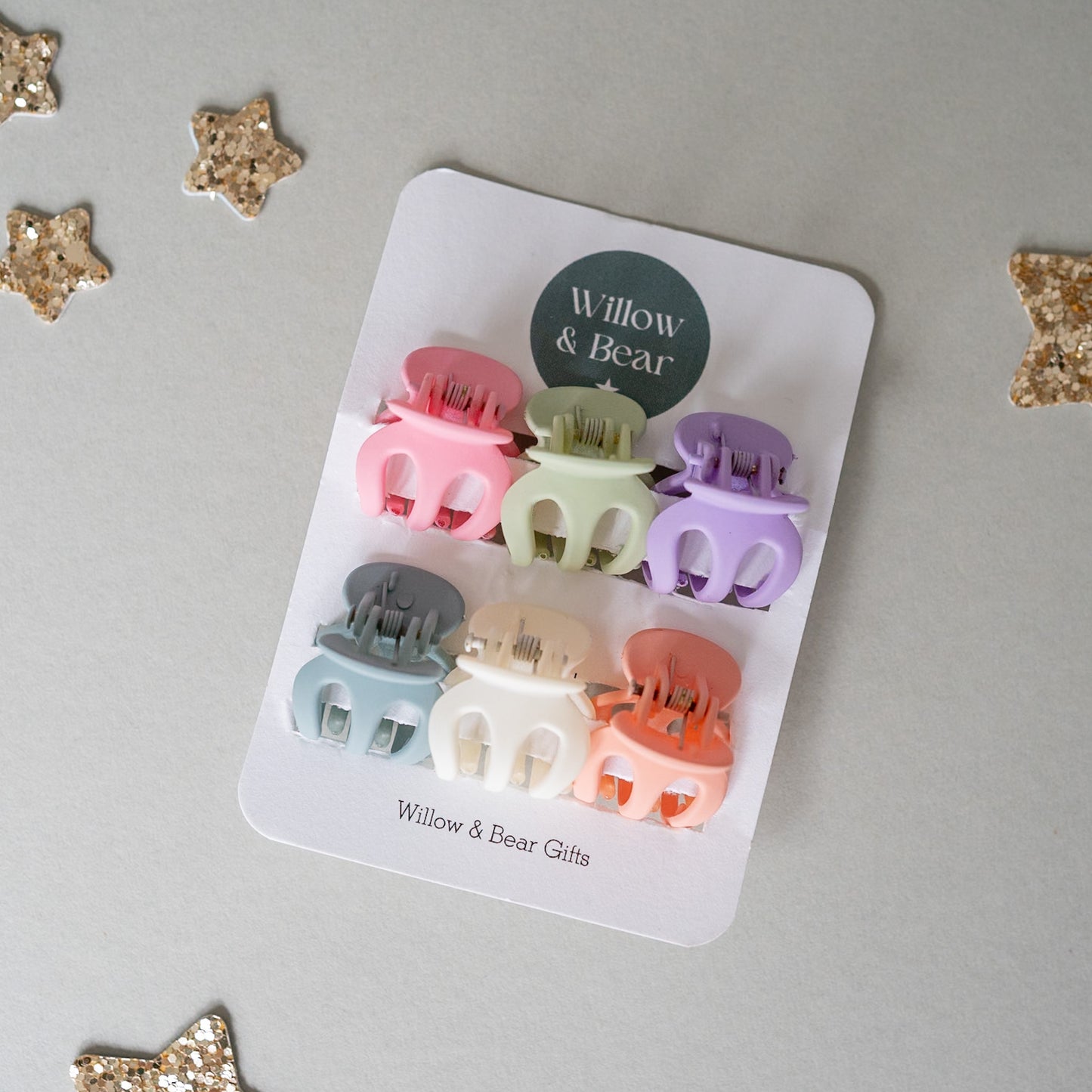 Pastel Mini Hair Claw Clips