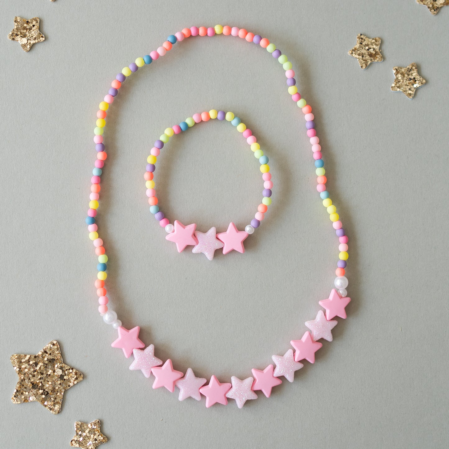 Star Necklace & bracelet set