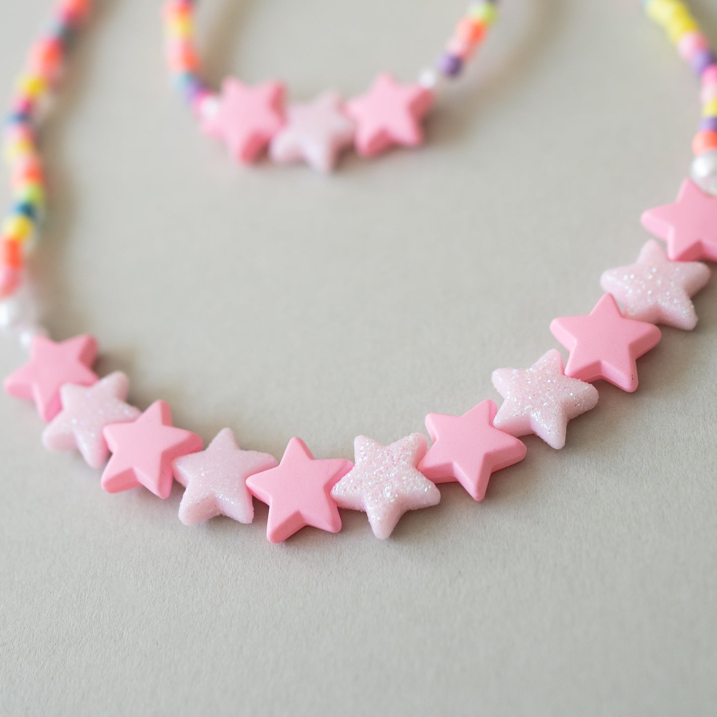 Star necklace details