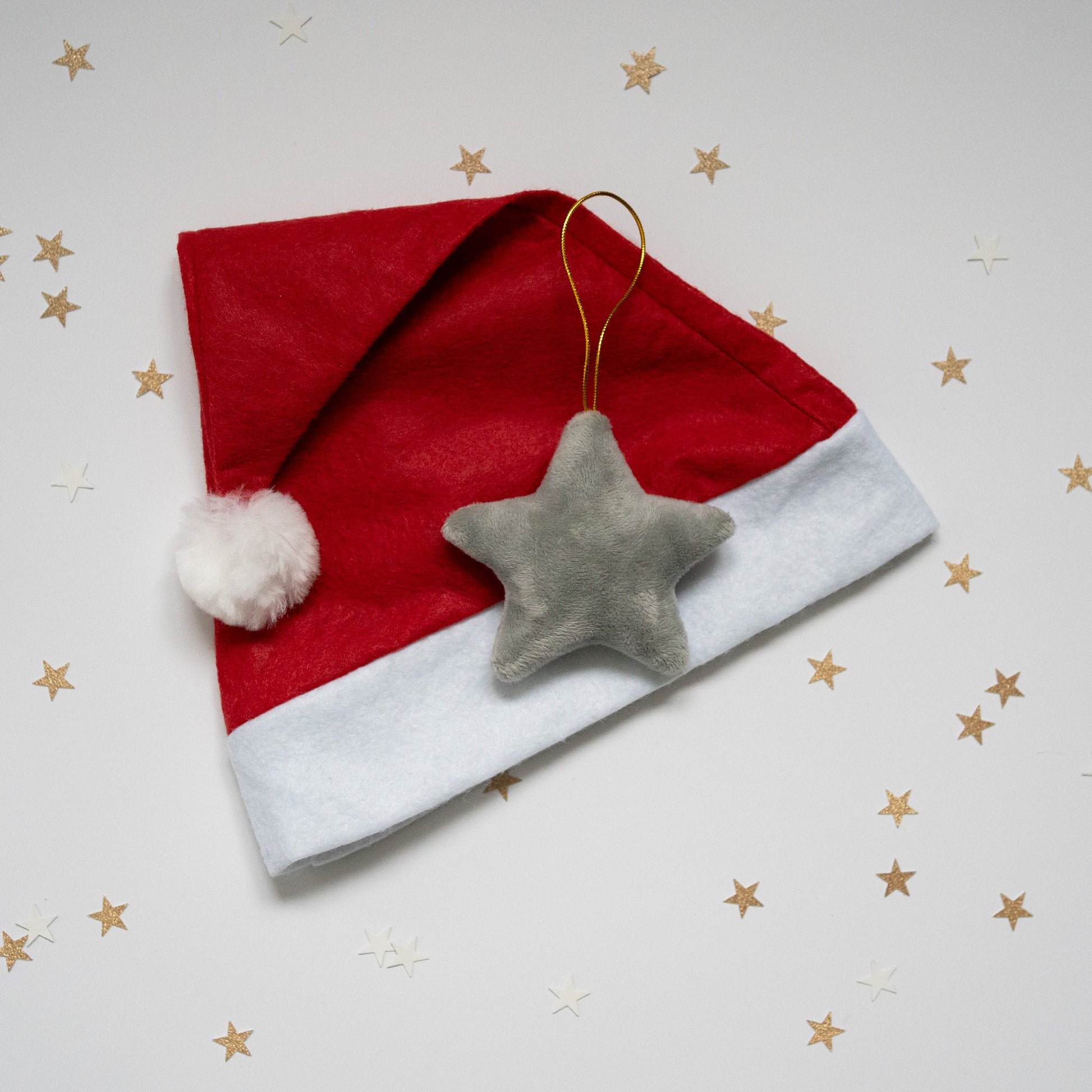 Personalised Star Decoration and Santa Hat