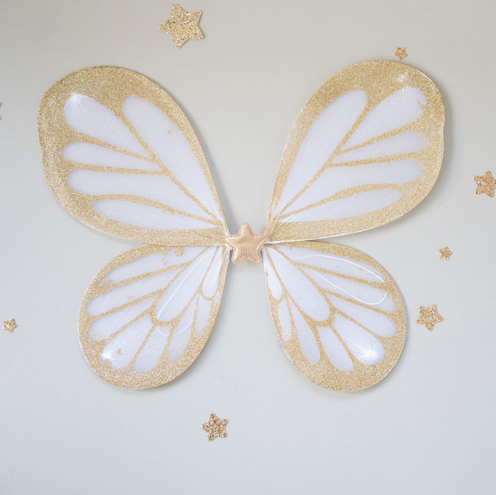 Glittery Wings And Star Headband Set