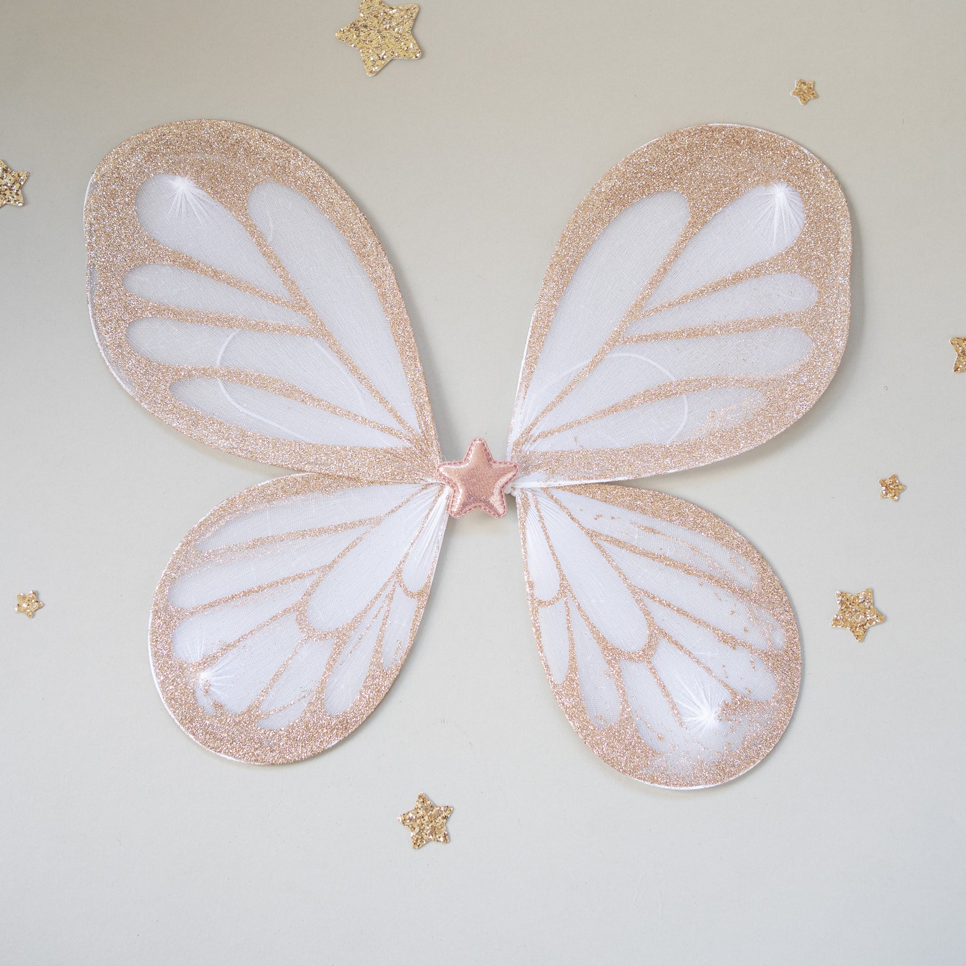 Glittery Wings And Star Headband Set