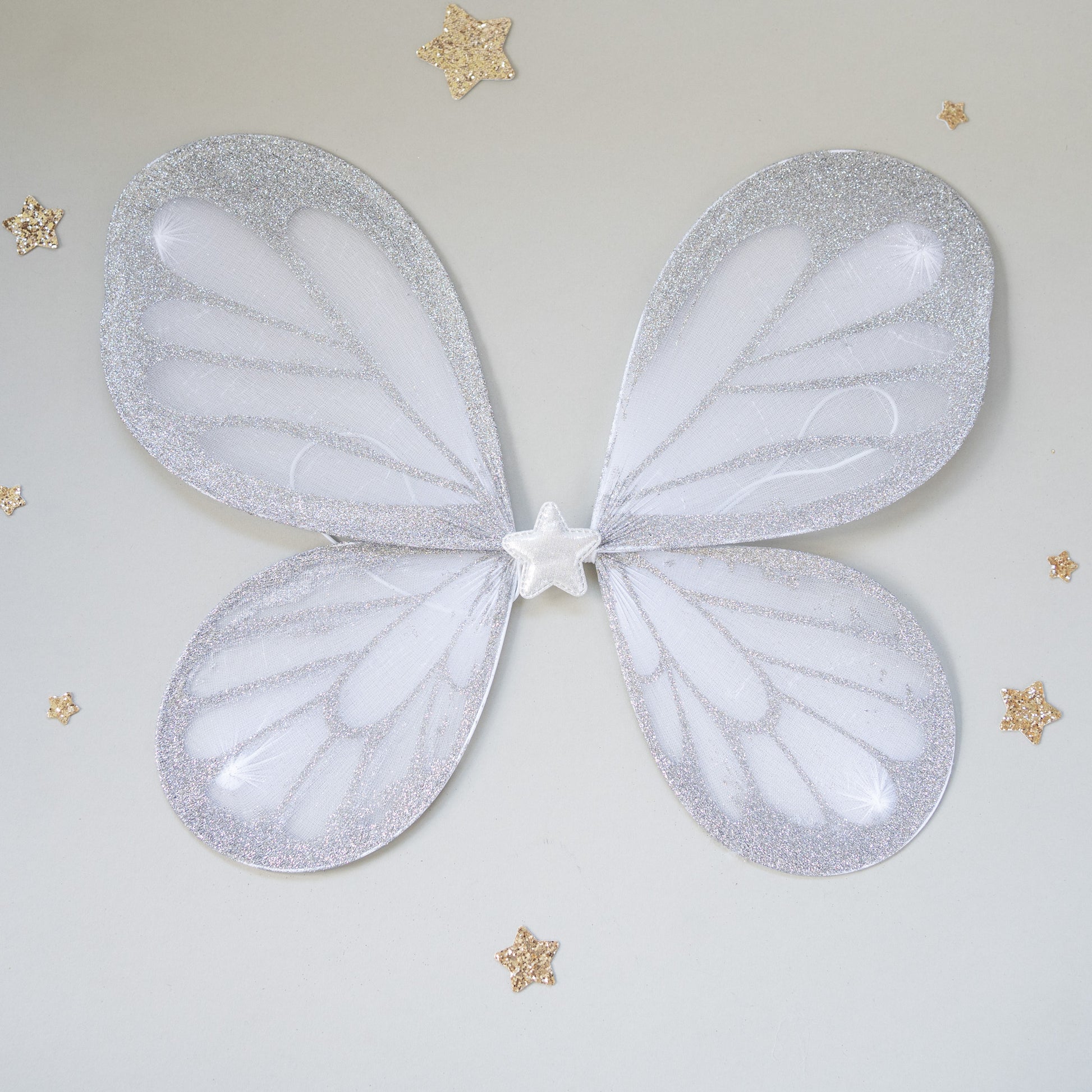 Glittery Wings And Star Headband Set